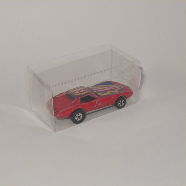 Hot Wheels Flying Colors Corvette Stingray Red 1977 Black Wheels - Image 6