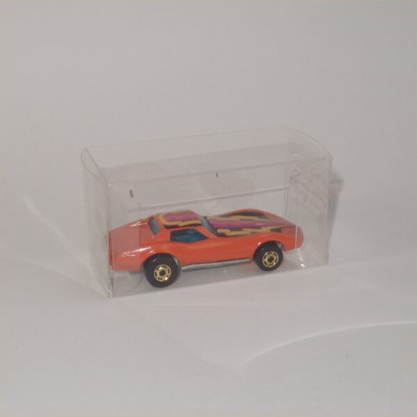 Hot Wheels Flying Colors Corvette Stingray Orange 1980 Gold Wheels