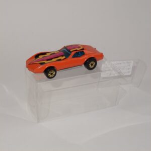 Hot Wheels Flying Colors Corvette Stingray Orange 1980 Gold Wheels