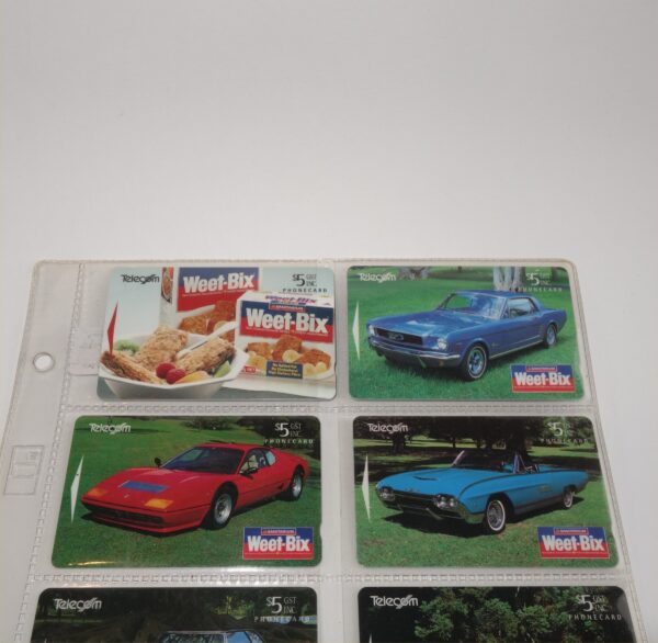 1995 New Zealand Telecom Phone Cards Sanitarium Weet-Bix Classic Cars Set of 10 - Image 2