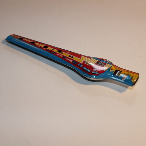 Vintage Japan Flute Whistle Party Favour Show Bag New York Train Scene