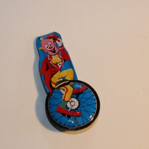 Vintage Japan Whistle Party Favour Show Bag Clown Unicycle Image