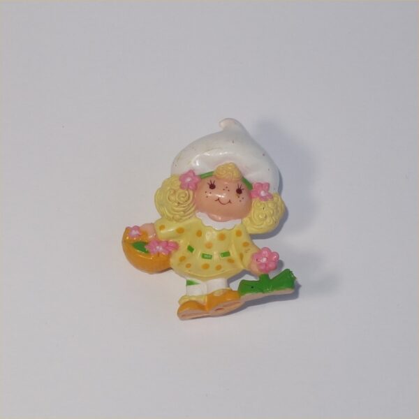 Strawberry Shortcake 1981 Lemon Meringue with Flowers PVC Figurine - Image 6