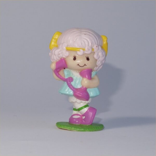 Strawberry Shortcake 1982 Angel Cake on a Phone PVC Figurine