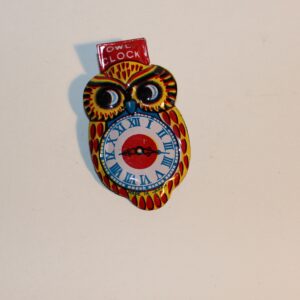 Vintage Japan Clicker Party Favour Show Bag Owl Clock Image