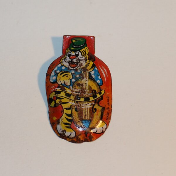 Vintage Japan Clicker Party Favour Show Bag Jazz Cat Double Bass Image