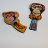 Vintage Japan Whistle Party Favour Show Bag Lot of 2 Monkey Images