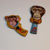 Vintage Japan Whistle Party Favour Show Bag Lot of 2 Monkey Images - Image 3