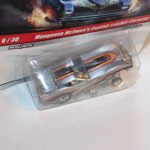 Hot Wheels 2009 #6 of 30 Mongoose McEwen's English Leather Corvette Funny Car - Image 2