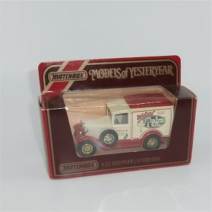 Matchbox Models of Yesteryear Y-22 1930 Model A Ford Van Walters Palm Toffee
