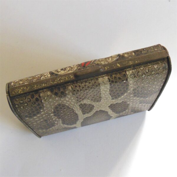 Huntley Palmers Biscuit Tin c1900's Snake Motif and Snake Skin Lithograph