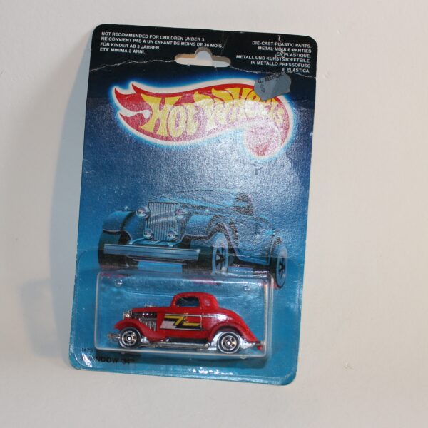 Hot Wheels 1987 Ford 3 Window '34 Canadian Card Issue #1473 MoC