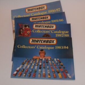 Matchbox Toys Catalogs 1984 1985 1986 1987 Group of 4 Booklets