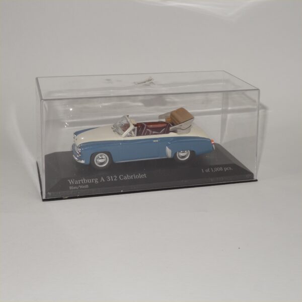 Minichamps 1958 Wartburg A 312 Cabriolet Blue / White