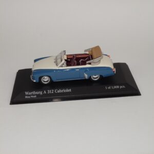 Minichamps 1958 Wartburg A 312 Cabriolet Blue / White