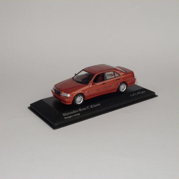 Minichamps 1997 Mercedes Benz C Class Orange Metallic - Image 3