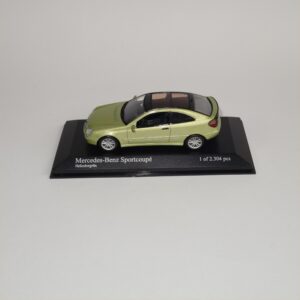 Minichamps 2001 Mercedes Benz C Class Sport Coupe Light Green Metallic