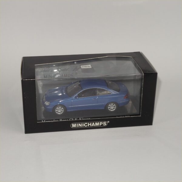 Minichamps 2002 Mercedes Benz CLK Class Coupe Blue Metallic