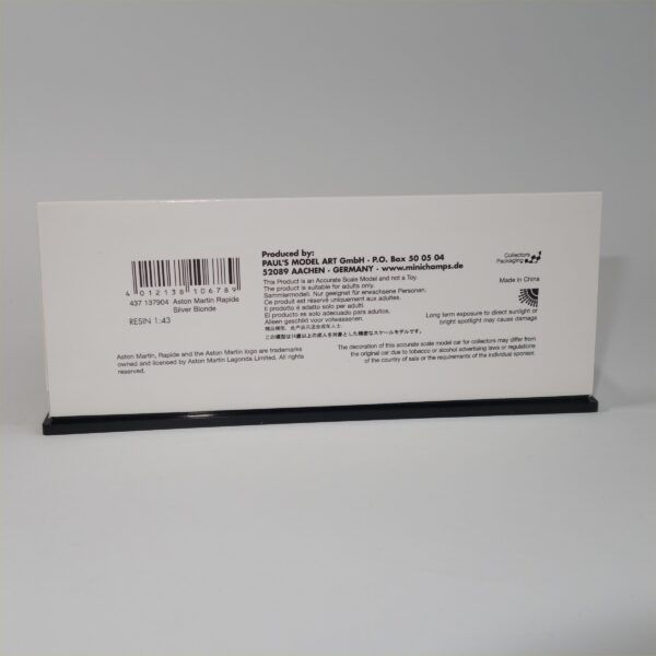 Minichamps Aston Martin Rapide Silver Blonde