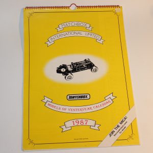 Matchbox Models of Yesteryear MICA Calendar 1987