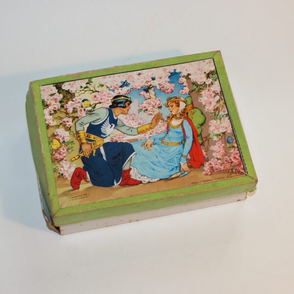 1950 Hermann Eichhorn Lungers Hausen West German Wooden Fairy Tale Scenes Block Puzzle