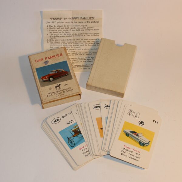 1960's Car Families Card Game Piatnik Austria