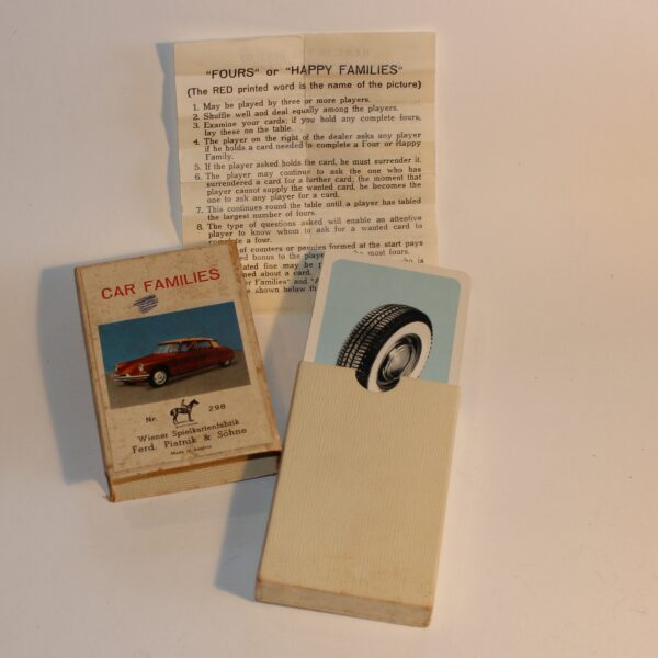 1960's Car Families Card Game Piatnik Austria