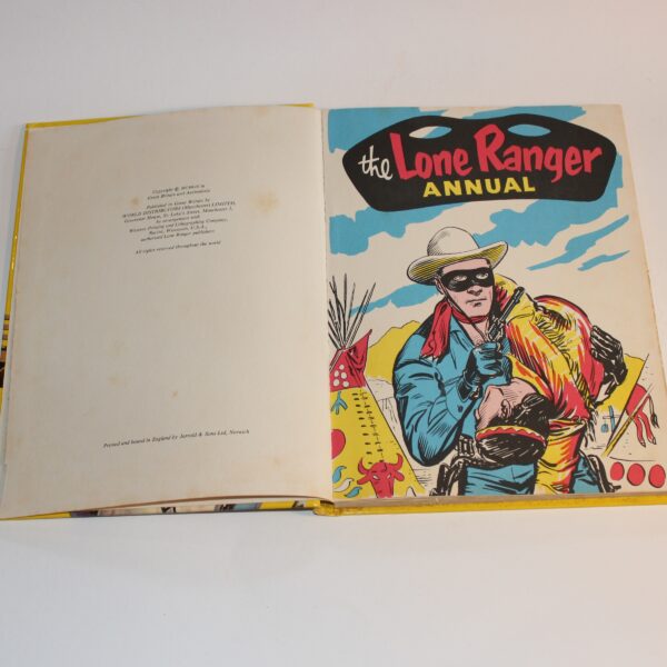 1959 Lone Ranger Annual Cartoon Comic Book England