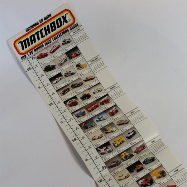 Matchbox Superfast Toys Growing Child Collector Wall Height Chart 1980