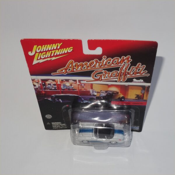 Johnny Lightning American Graffiti 1957 Chevrolet Corvette White Closed Top