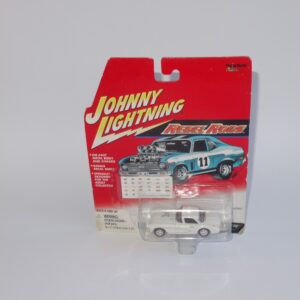 Johnny Lightning Rebel Rods 1957 Chevrolet Corvette White  Closed Top 