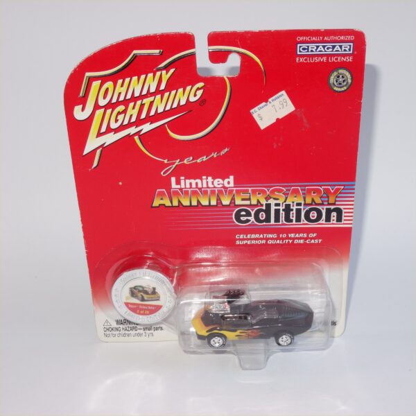 Johnny Lightning Anniversary edition Topper Vicious Vette Black Closed Top