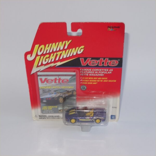 Johnny Lightning 1998 Chevrolet Corvette Pace Car Purple Open Top