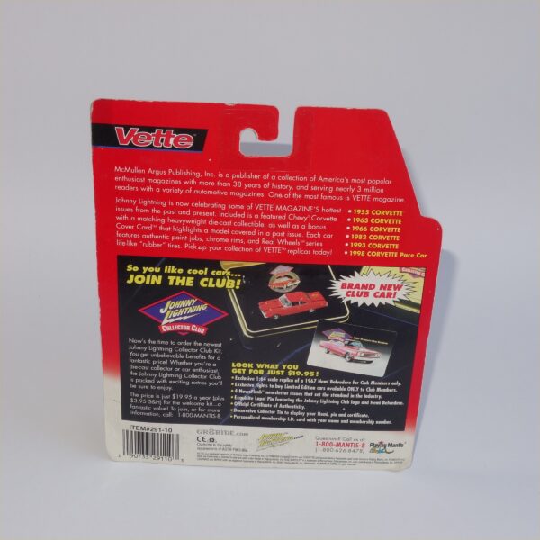 Johnny Lightning 1998 Chevrolet Corvette Pace Car Purple Open Top