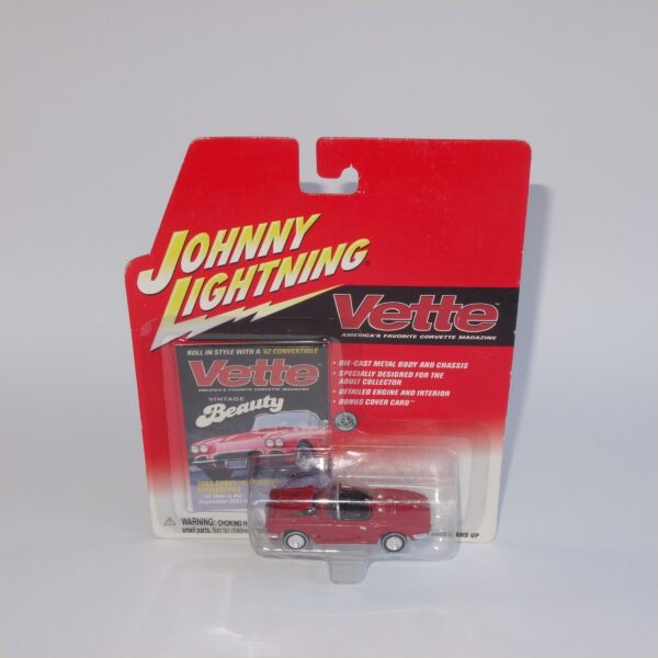 Johnny Lightning 1962 Chevrolet Corvette Vintage Beauty Red Open Top