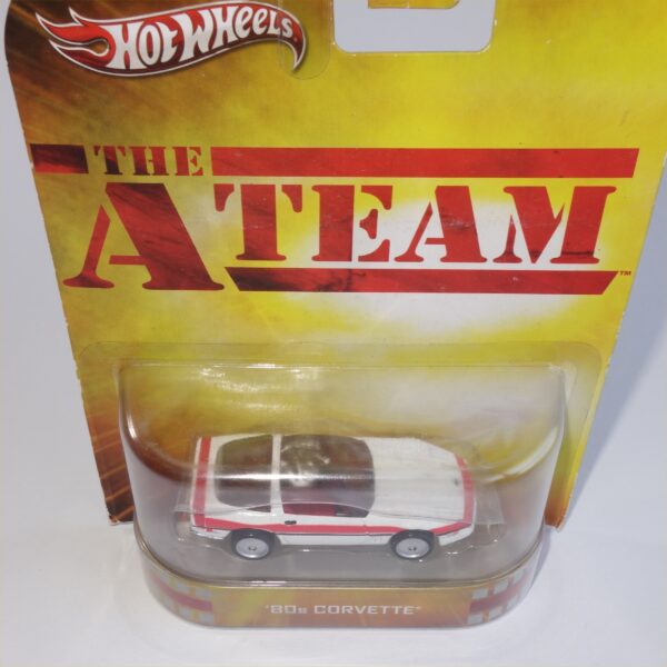 Hotwheels  The A Team  80's Corvette White - Image 4