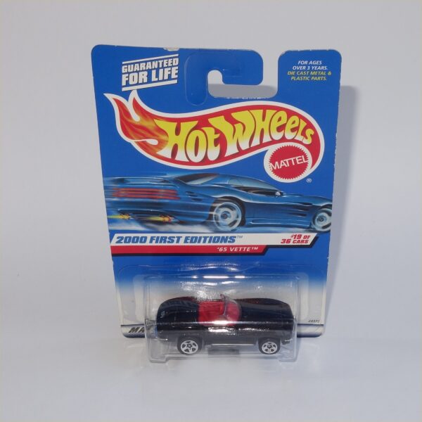 Hotwheels 1965 Chevrolet Corvette Open Top Black