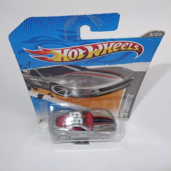 Hotwheels Issued 2012 Chevrolet Corvette C6 Silver