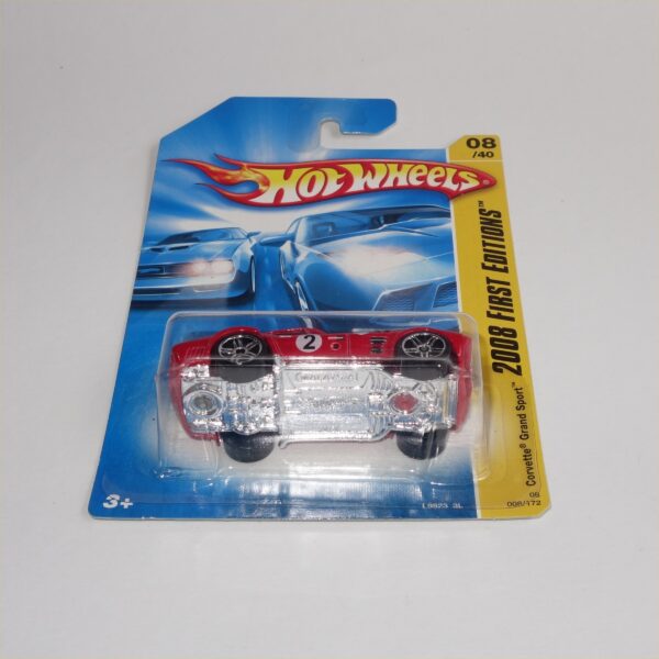 Hotwheels Issued 2008 First Editions Chevrolet Corvette Grand Sport Red - Image 5