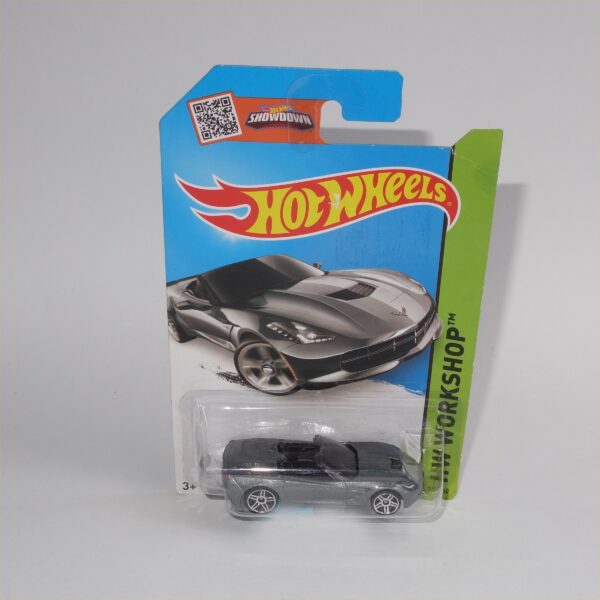 Hotwheels Issued 2013 HW Workshop 14 Chevrolet Corvette Stingray Silver