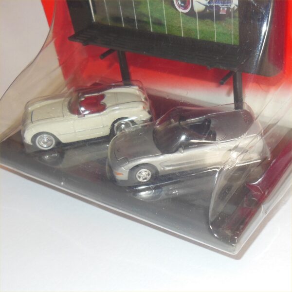 Johnny Lightning Yesterday Today Billboard 1953 2000 Chevrolet Corvette Open Top Coupes Twin Pack
