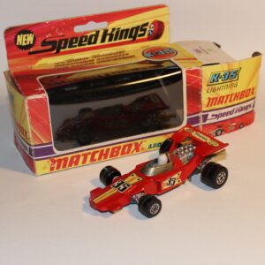 Matchbox Speed Kings K-35 Lightning F1 Racing Car Red