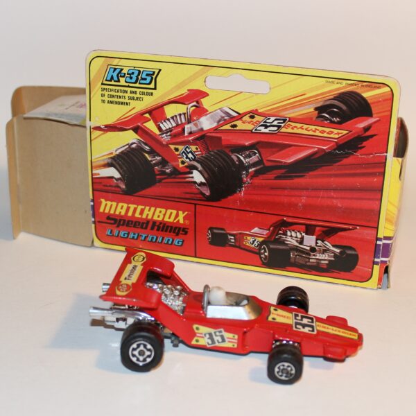 Matchbox Speed Kings K-35 Lightning F1 Racing Car Red