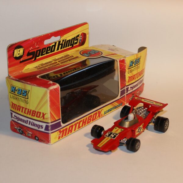 Matchbox Speed Kings K-35 Lightning F1 Racing Car Red