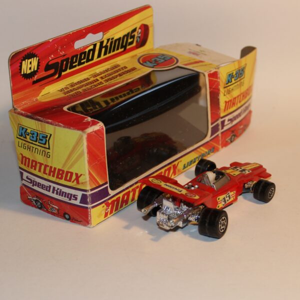 Matchbox Speed Kings K-35 Lightning F1 Racing Car Red