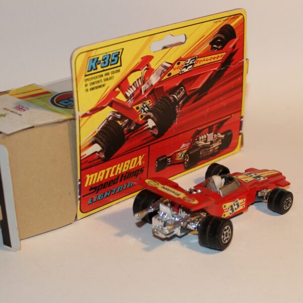 Matchbox Speed Kings K-35 Lightning F1 Racing Car Red