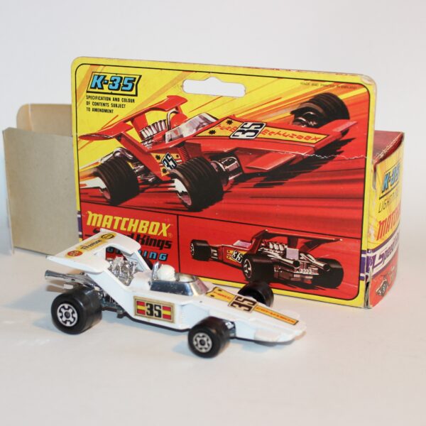 Matchbox Speed Kings K-35 Lightning F1 Racing Car White