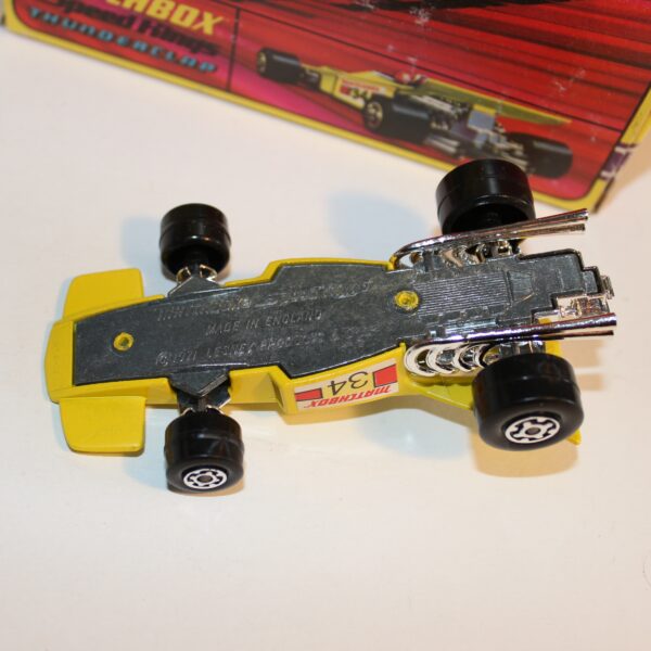 Matchbox Speed Kings K-34 Thunderclap F1 Racing Car Yellow