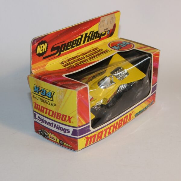 Matchbox Speed Kings K-34 Thunderclap F1 Racing Car Yellow