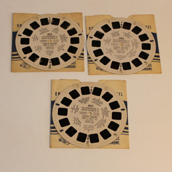 View-Master Sawyer 1953 Queens Coronation Reels Set 405 406 407